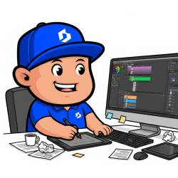 step 3 to order custom box printing is designer making artwork into dieline