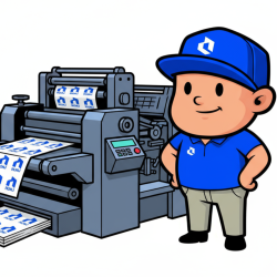 step 4 to order custom box printing is printing production process