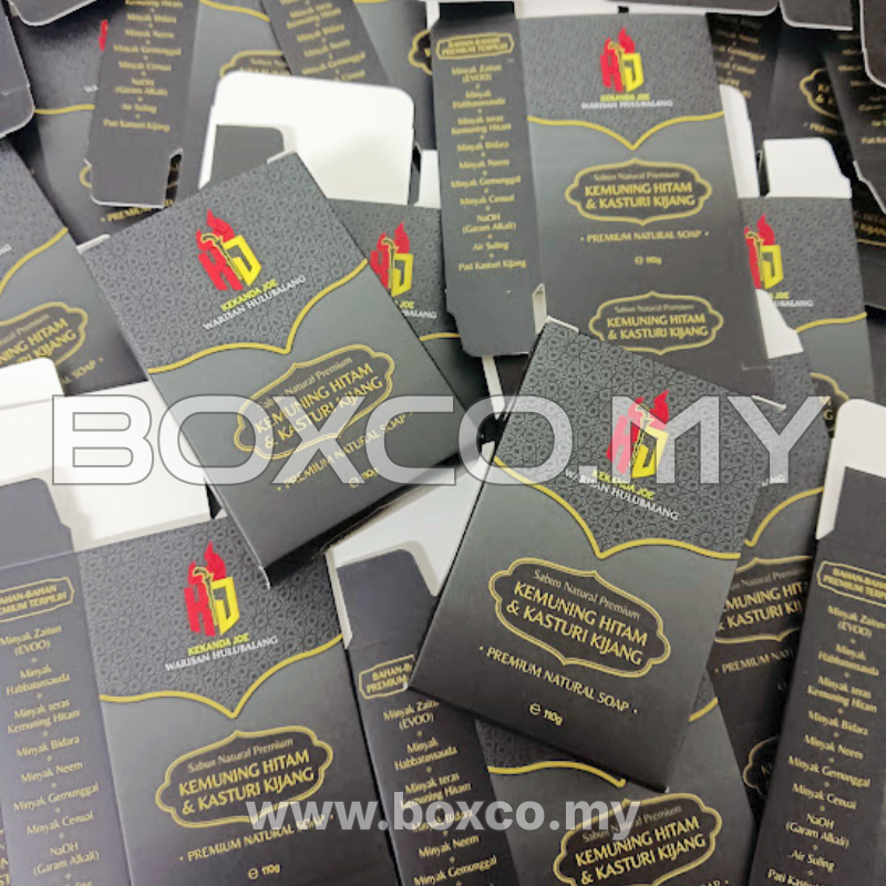 Cetak kotak perfume minyak wangi islamic kasturi kijang custom box printing malaysia by BOXCO Malaysia