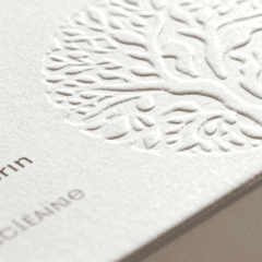 Example of finishing of box printing Embossed / Timbul effect
