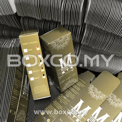 Cetak kotak inai cosmetic nail henna custom box printing malaysia by BOXCO Malaysia