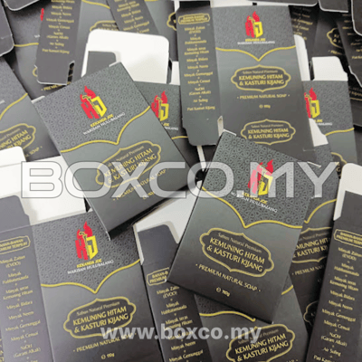 cetak kotak perfume minyak wangi islamic kasturi kijang custom box printing malaysia