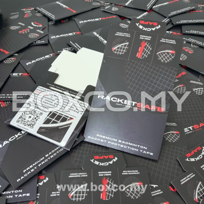 cetak kotak sport badminton accessories envelope style custom box printing malaysia