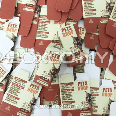 Cetak kotak vet pet cat suppliment custom box printing malaysia by BOXCO Malaysia