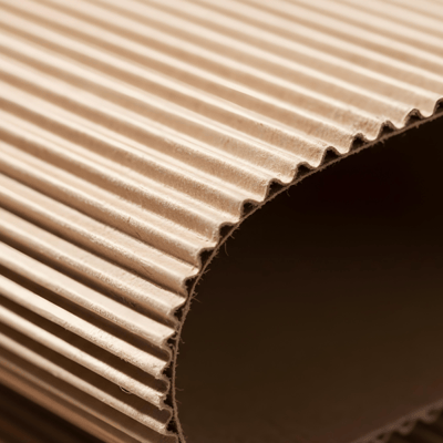 corrugated a b c d e f flute card paper close up