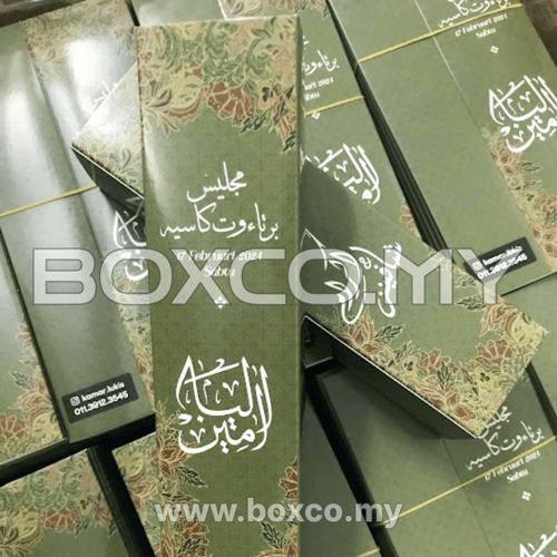 custom wedding door gift box printing malaysia by BOXCO